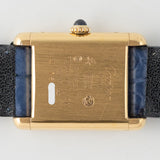 CARTIER SM MUST DE TANK LAPIS BLUE DIAL