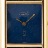 CARTIER SM MUST DE TANK LAPIS BLUE DIAL