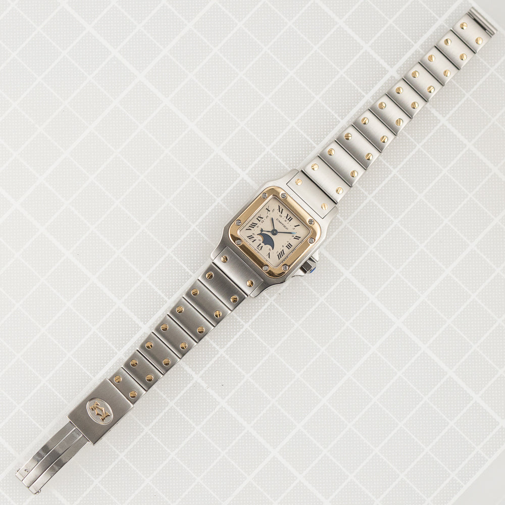 CARTIER SM Santos Galbee Moonphase Ref.119902