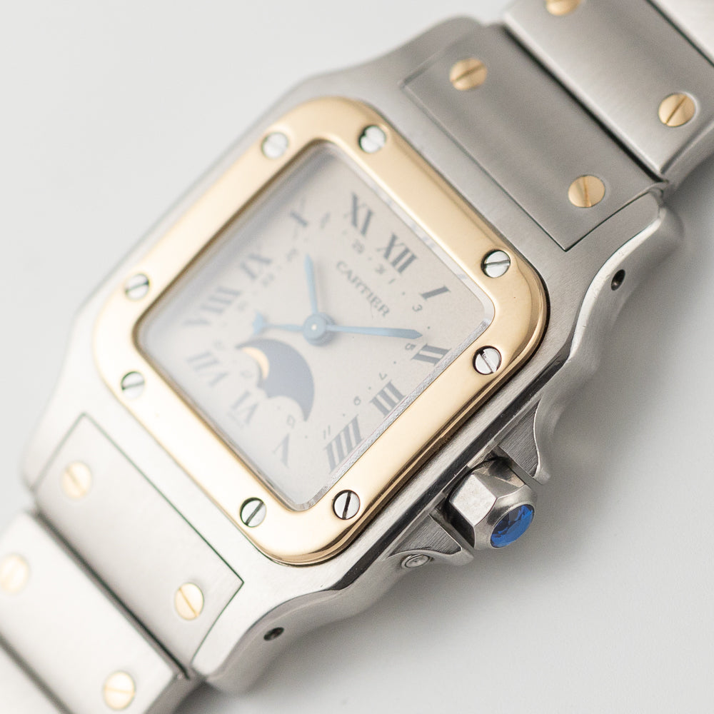 CARTIER SM Santos Galbee Moonphase Ref.119902
