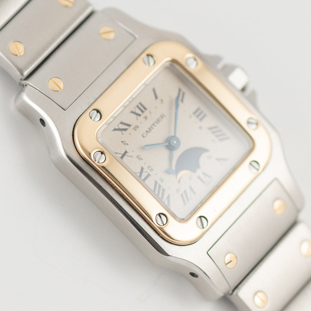 CARTIER SM Santos Galbee Moonphase Ref.119902