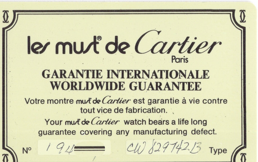CARTIER SM MUST DE TANK