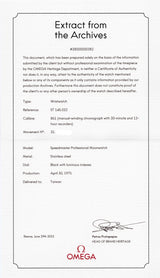 OMEGA Speedmaster Ref.145.022 Step Dial