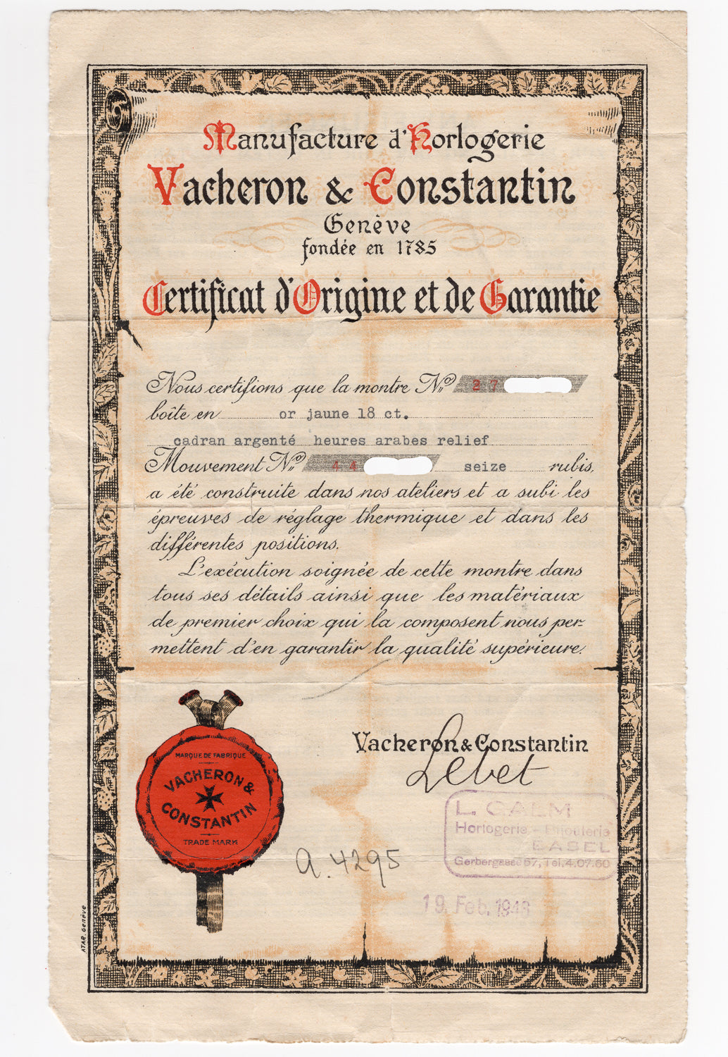 VACHERON & CONSTANTIN