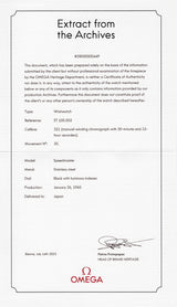 OMEGA SPEEDMASTER Ref.105.003 Ed White