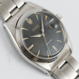 ROLEX OYSTERDATE Ref.6494 Black Gilt Dial Roulette Date