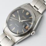 ROLEX OYSTERDATE Ref.6494 Black Gilt Dial Roulette Date
