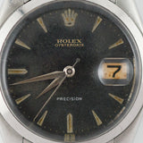 ROLEX OYSTERDATE Ref.6494 Black Gilt Dial Roulette Date