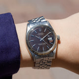 ROLEX DATEJUST Ref.1601 Tropical Black Gilt Dial