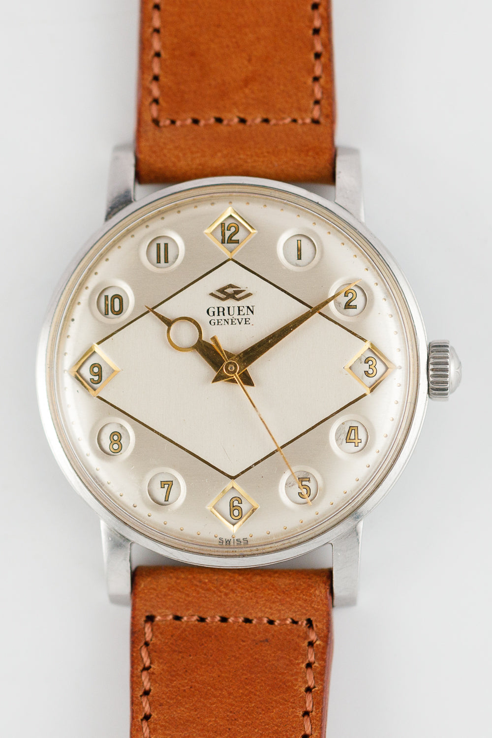 GRUEN Airflight GMT Telephone Dial