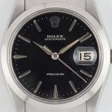 ROLEX OYSTERDATE Ref6694 Black Gilt Dial