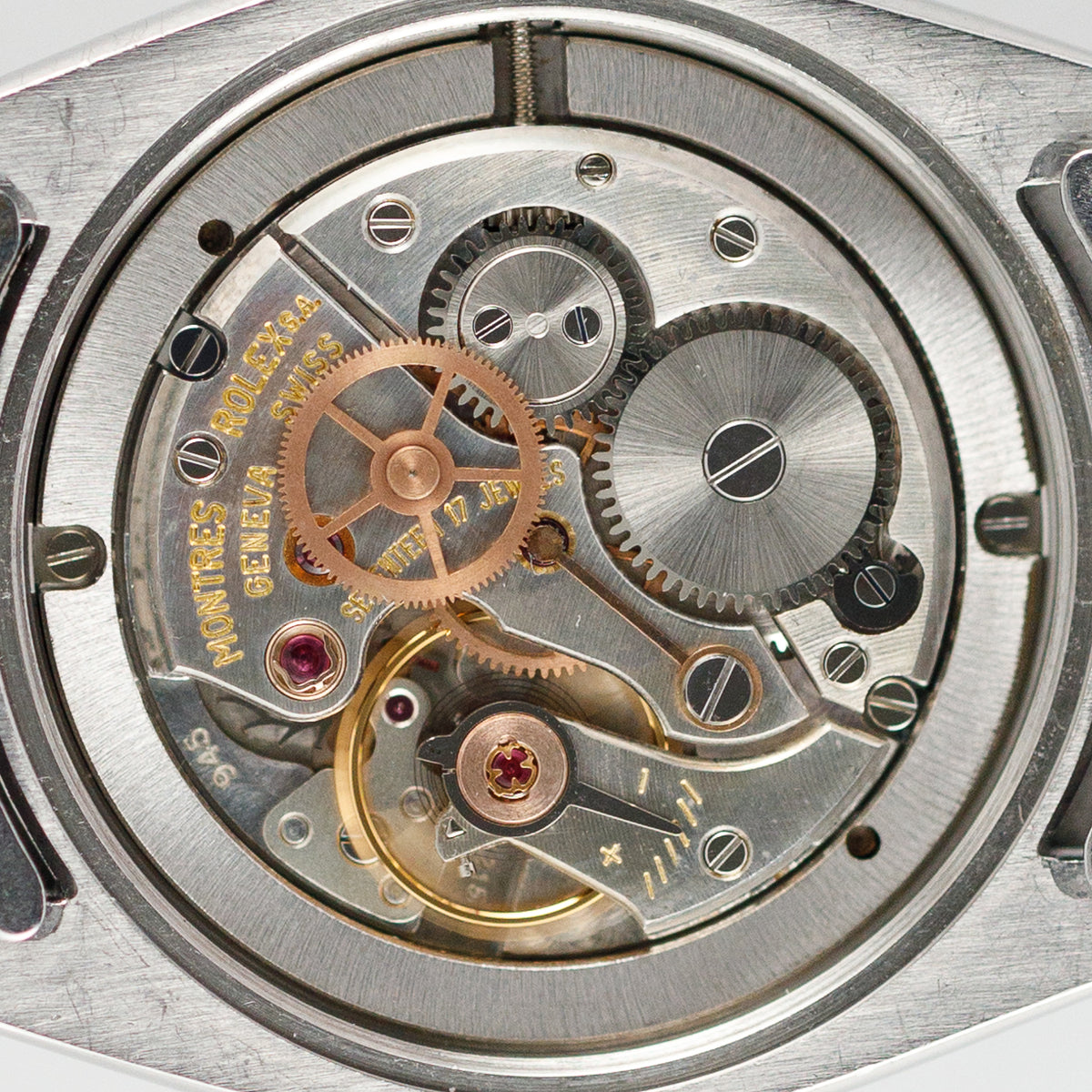 ROLEX OYSTERDATE Ref6694 Black Gilt Dial