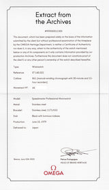 OMEGA SPEEDMASTER Ref.145.022 Long S and R