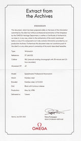 OMEGA SPEEDMASTER Ref.145.022 Long S and R