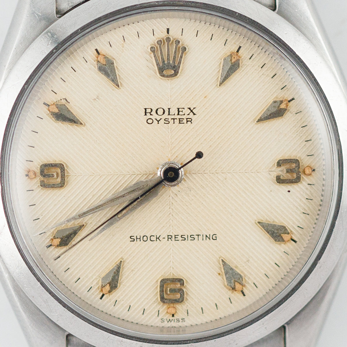 ROLEX OYSTER Ref.6480 Herringbone Dial with Expansion Bracelet
