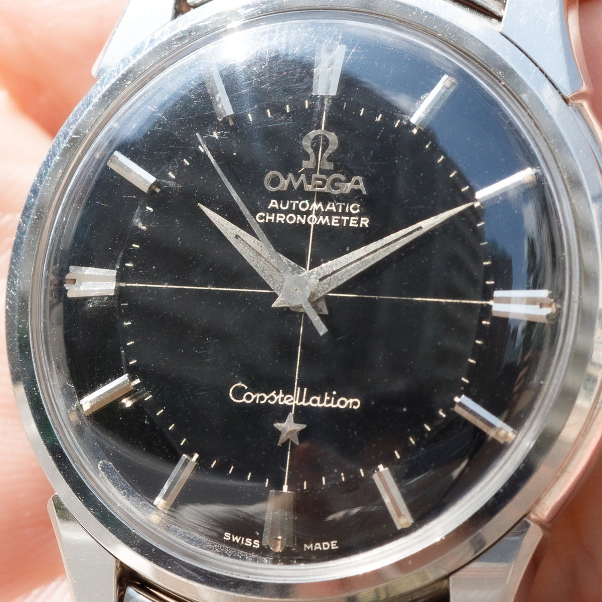 OMEGA Constellation Ref.14381 Glossy BLACK GLIT DIAL