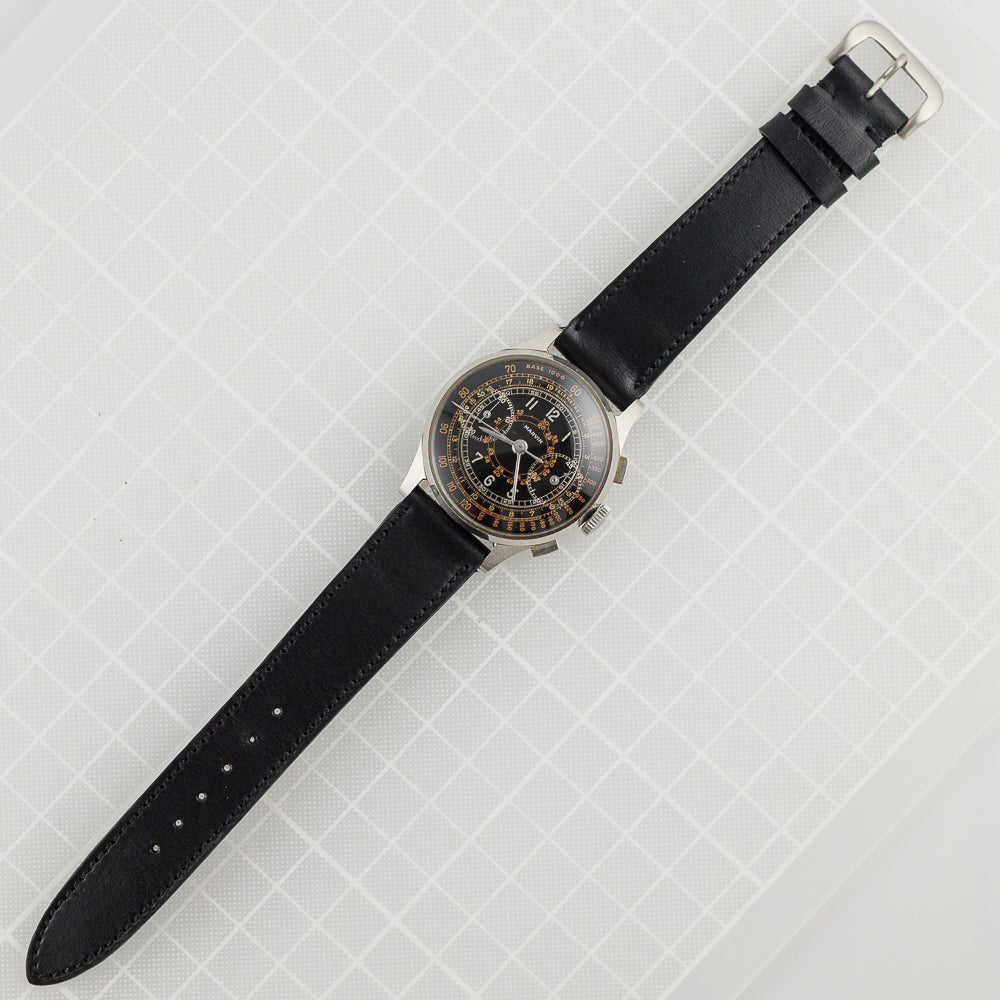 MARVIN Val.22 Chronograph Tricolor Black Gilt Dial