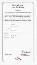 OMEGA Ref.OT 710 AS Porcelain Dial