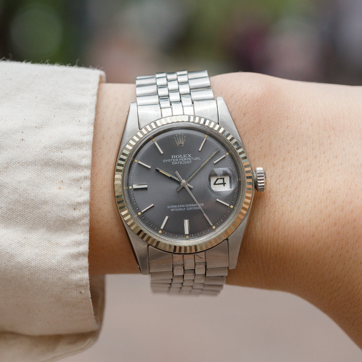 ROLEX DATEJUST REF.1601 GRAY sigma Dial