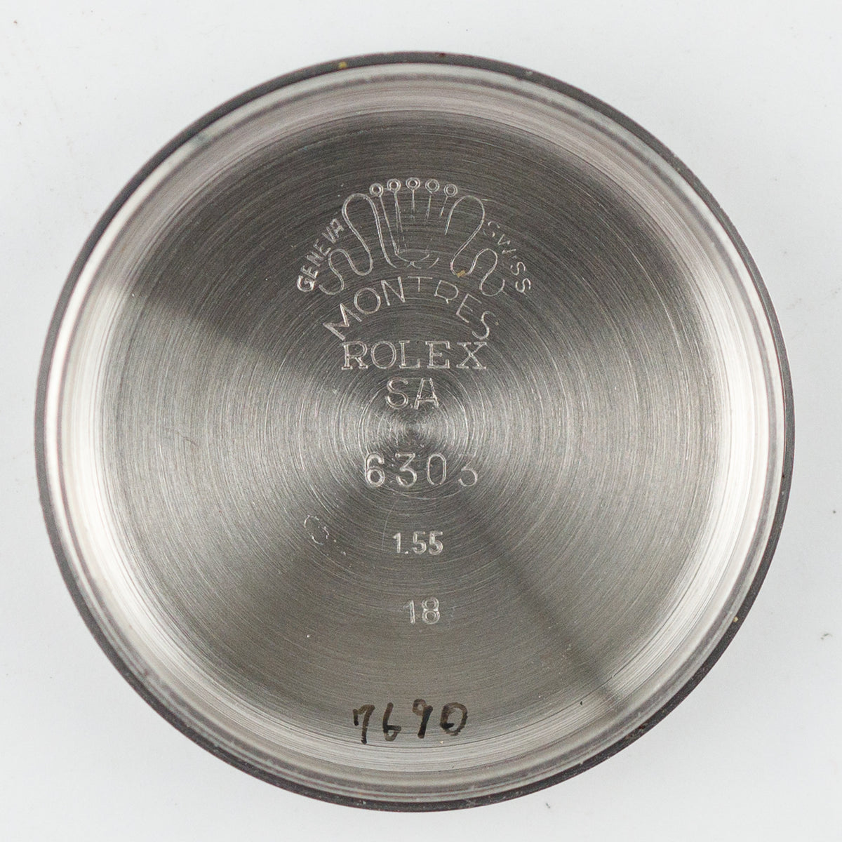 ROLEX Semi Bubble back ref.6303 Earliest Engine-Turned Bezel