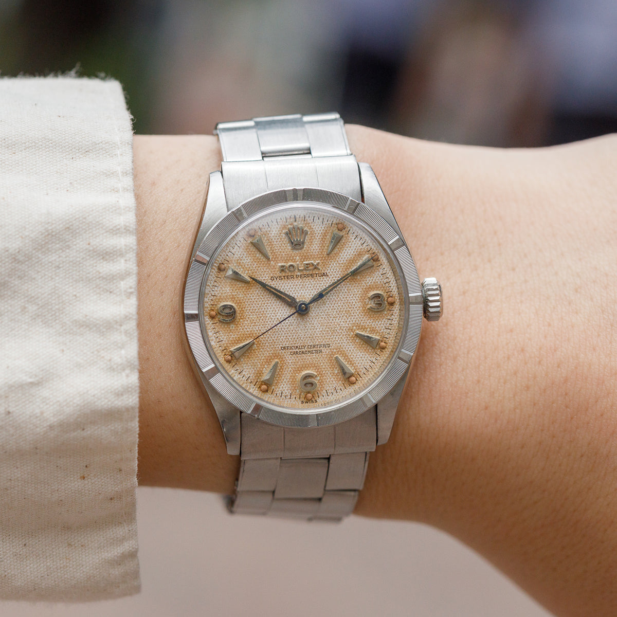 ROLEX Semi Bubble back ref.6303 Earliest Engine-Turned Bezel
