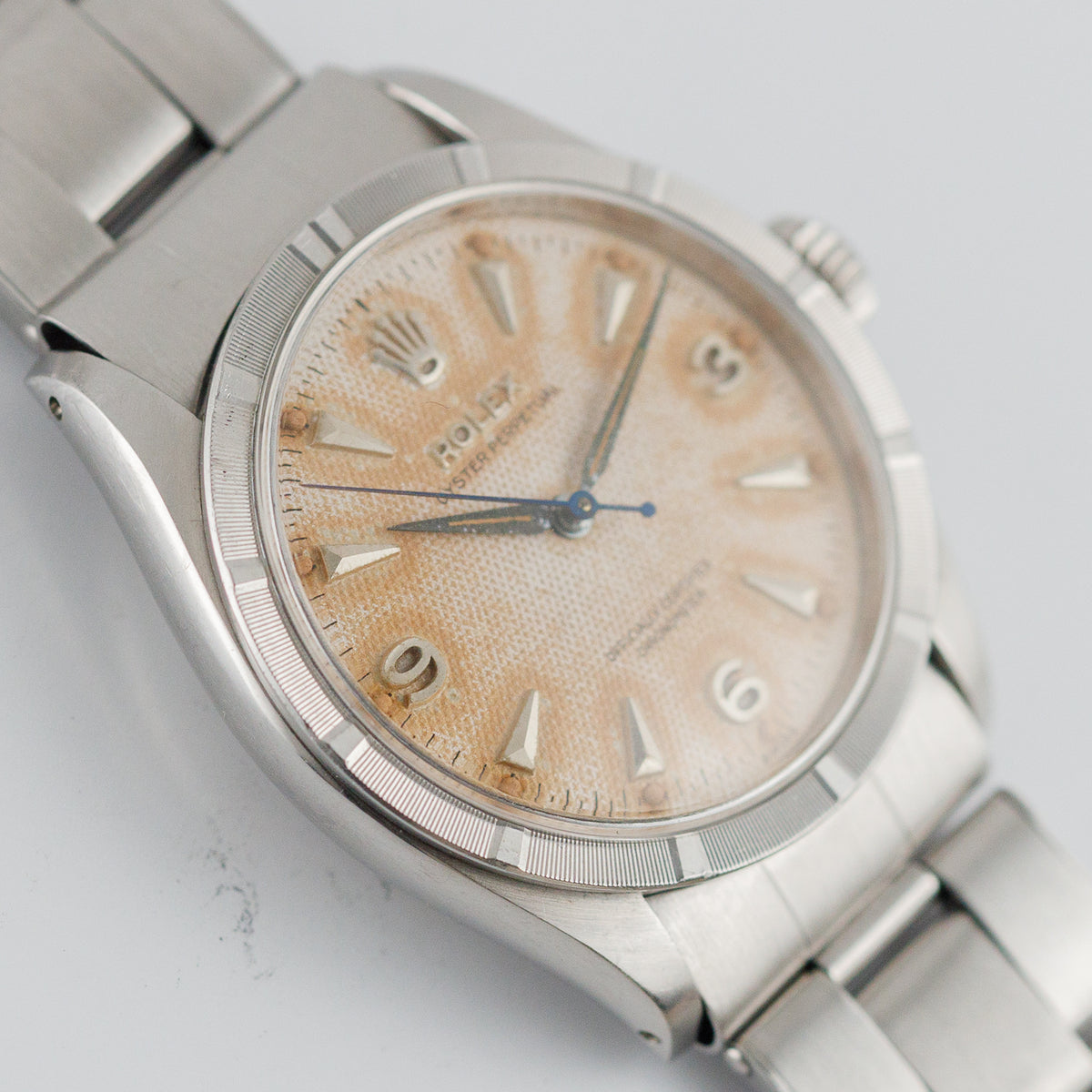 ROLEX Semi Bubble back ref.6303 Earliest Engine-Turned Bezel