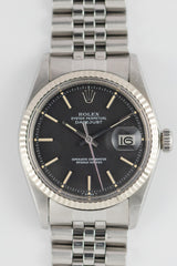 ROLEX DATEJUST Ref.1601 Black Matte Dial