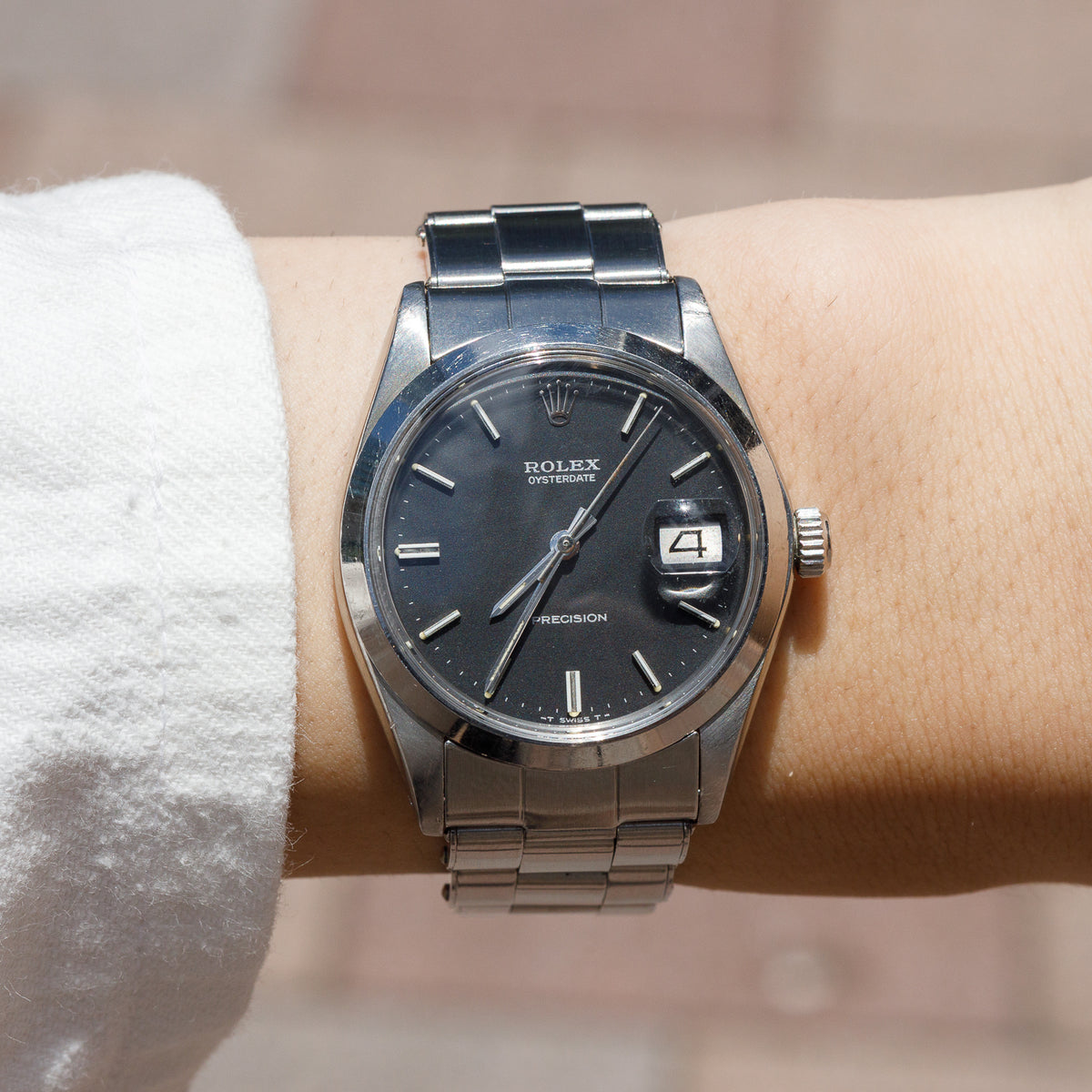 ROLEX OYSTERDATE Ref.6694 Black Matte Dial