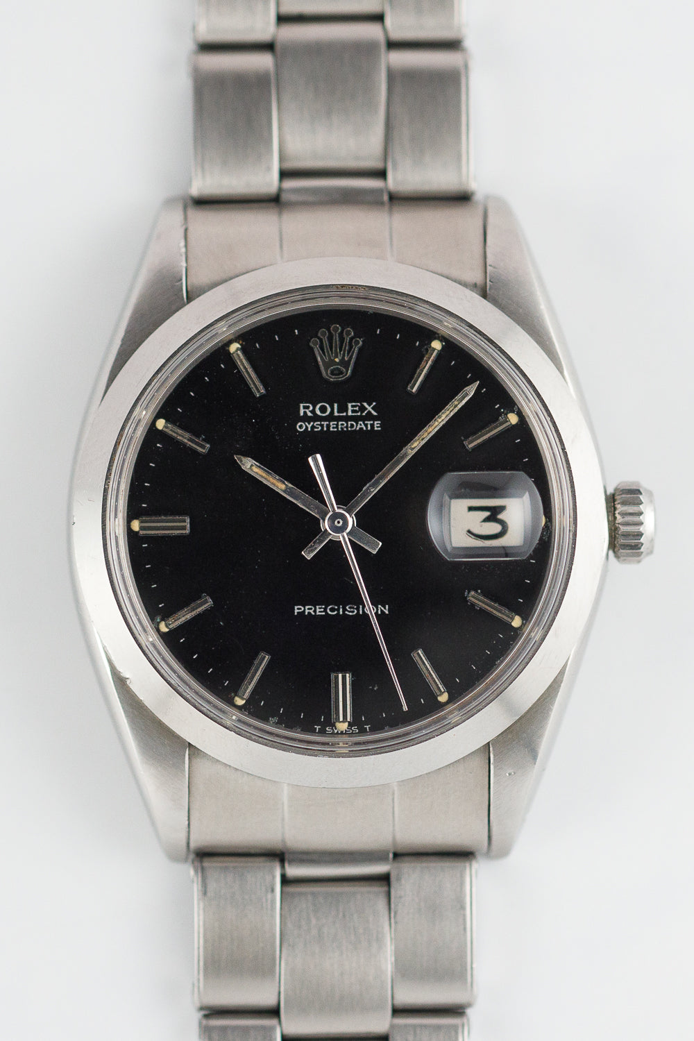 ROLEX OYSTERDATE Ref.6694 Black Mirror Dial – TIMEANAGRAM