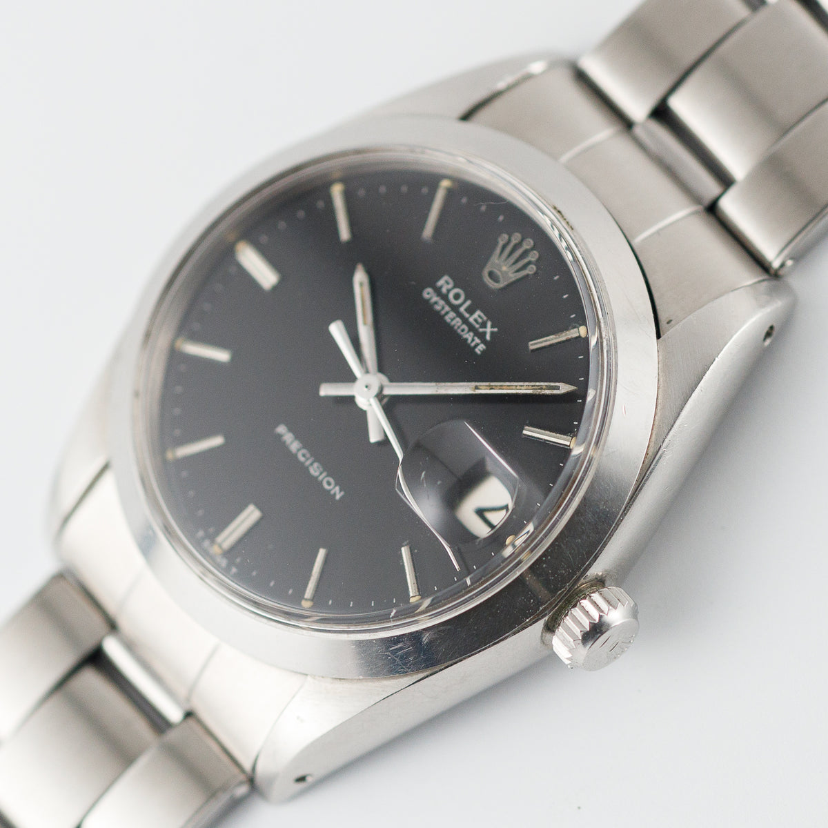 ROLEX OYSTERDATE Ref.6694 Black Mirror Dial