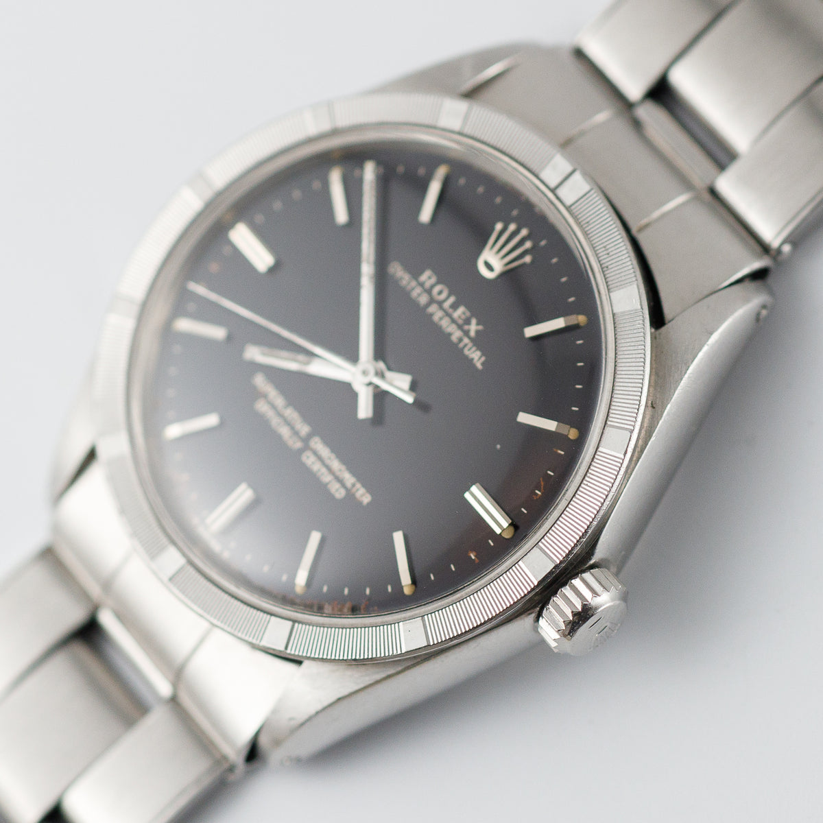 ROLEX OYSTER PERPETUAL Ref.1007 Black Gilt Dial