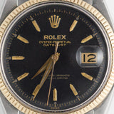ROLEX DATEJUST Ref.6605 Black Gilt Dial