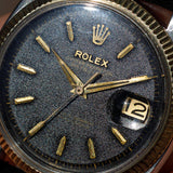 ROLEX DATEJUST Ref.6605 Black Gilt Dial