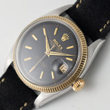 ROLEX DATEJUST Ref.6605 Black Gilt Dial