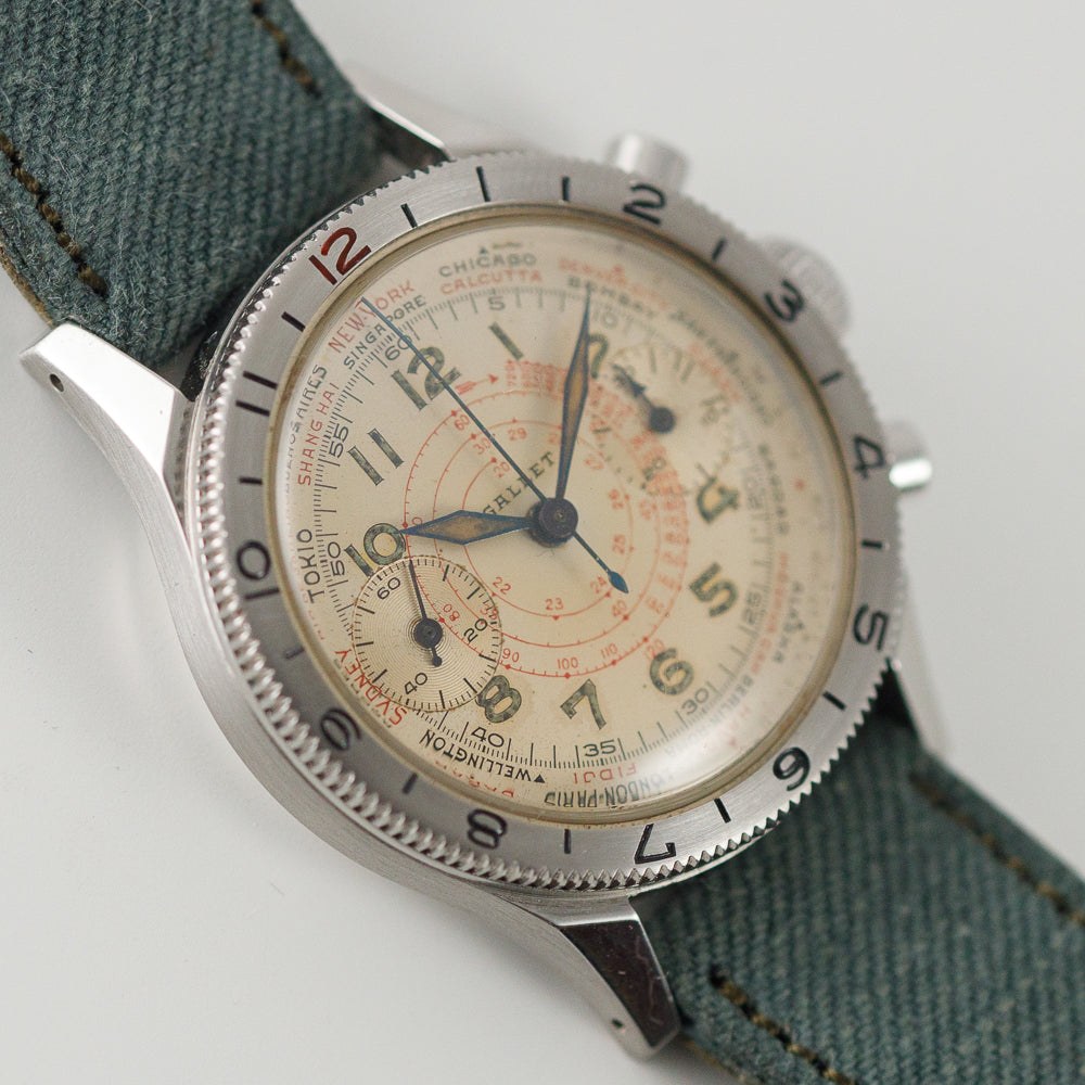 GALLET Flight Officer World Time Clamshell
