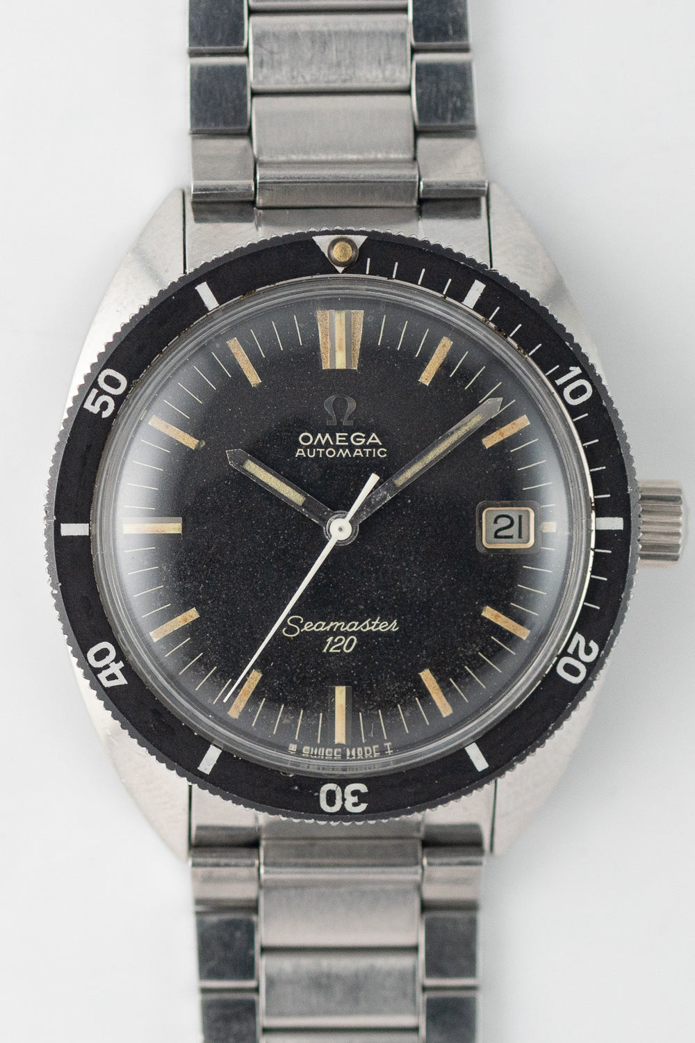 OMEGA Seamaster120 Ref.166.00027 Black Gilt Dial With Ref.1067 Bracelet