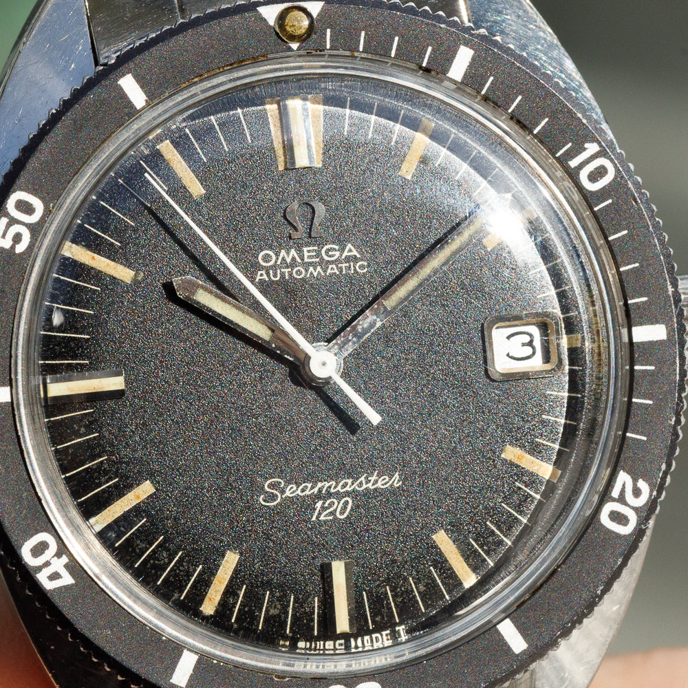 OMEGA Seamaster120 Ref.166.00027 Black Gilt Dial With Ref.1067 Bracelet