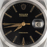ROLEX OYSTERDATE Re.6694 Black Gilt Dial