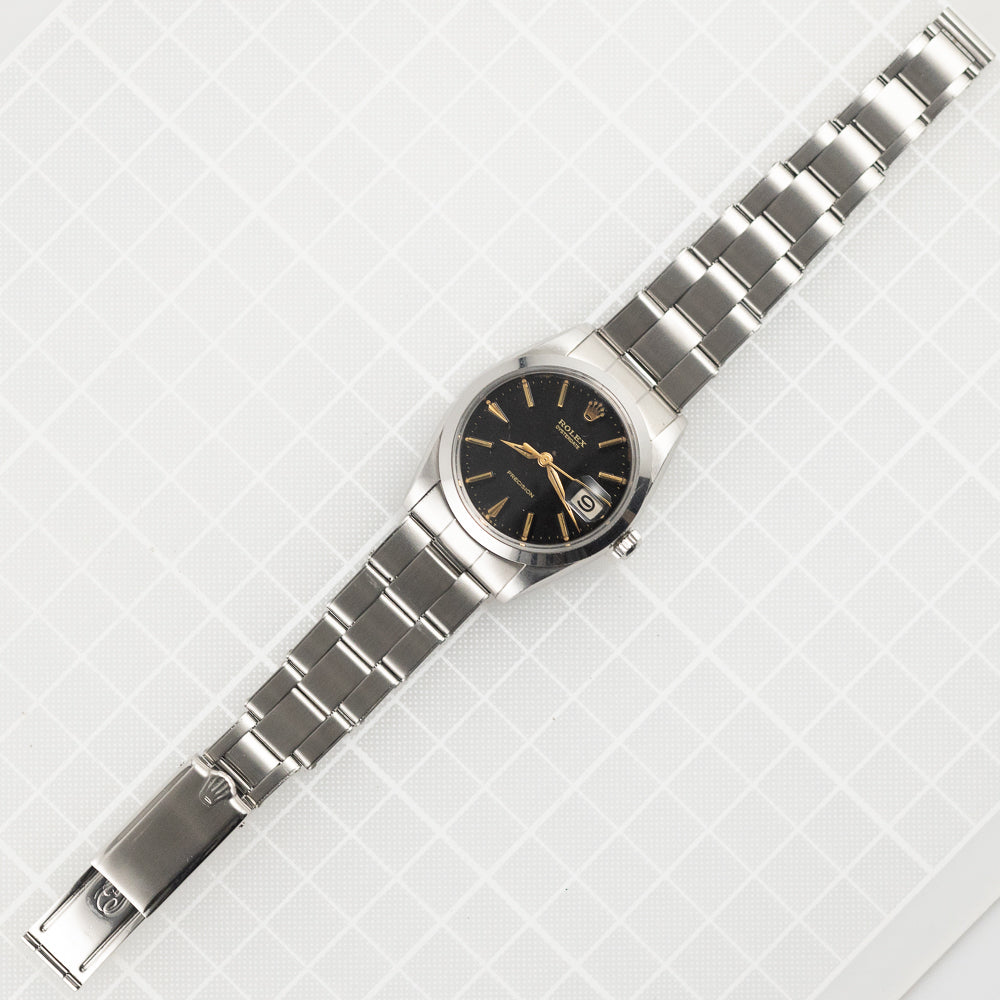 ROLEX OYSTERDATE Re.6694 Black Gilt Dial