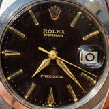 ROLEX OYSTERDATE Re.6694 Black Gilt Dial