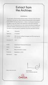 OMEGA Speedmaster Ref.145.022 Step Dial