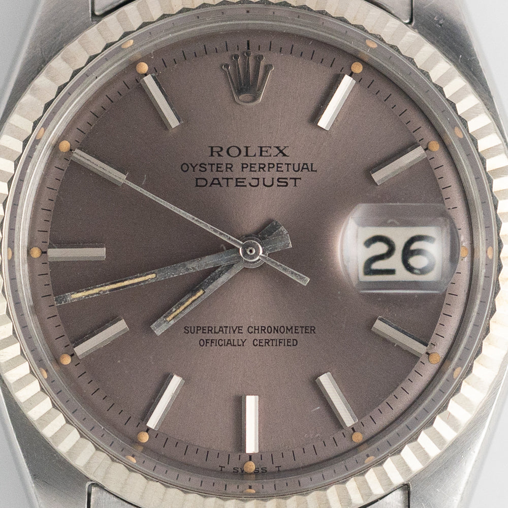 ROLEX DATEJUST Ref.1601 Purple Gray Dial