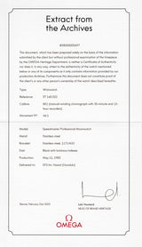 OMEGA SPEEDMASTER Ref.145.022 Long S and R