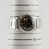 ROLEX BUBBLE BACK Ref.6050 Black Gilt Dial Expansion Bracelet