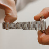 ROLEX BUBBLE BACK Ref.6050 Black Gilt Dial Expansion Bracelet