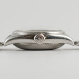 ROLEX BUBBLE BACK Ref.6050 Black Gilt Dial Expansion Bracelet