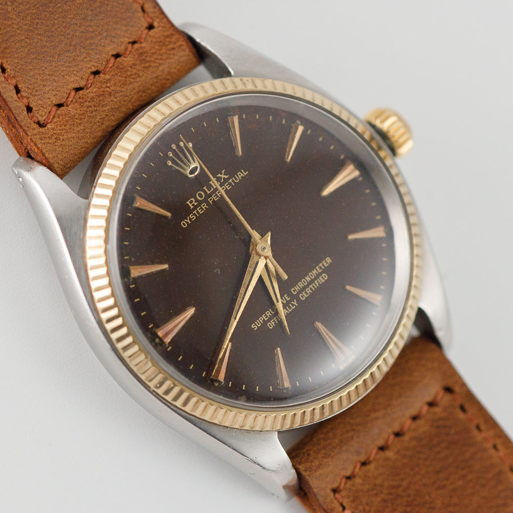 ROLEX OYSTER PERPETUAL Ref.1005 Tropical Brown Dial