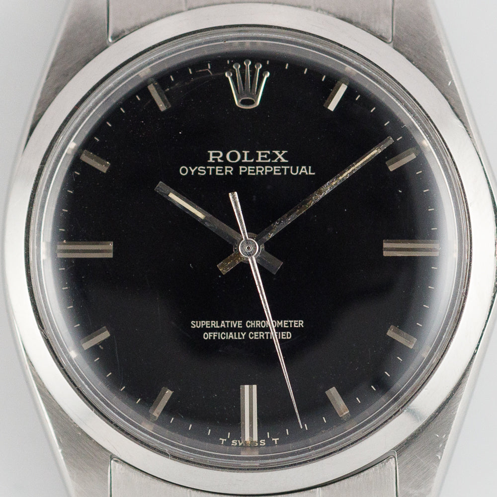 ROLEX BIG OYSTER PERPETUAL Ref.1018 Black Gilt Dial