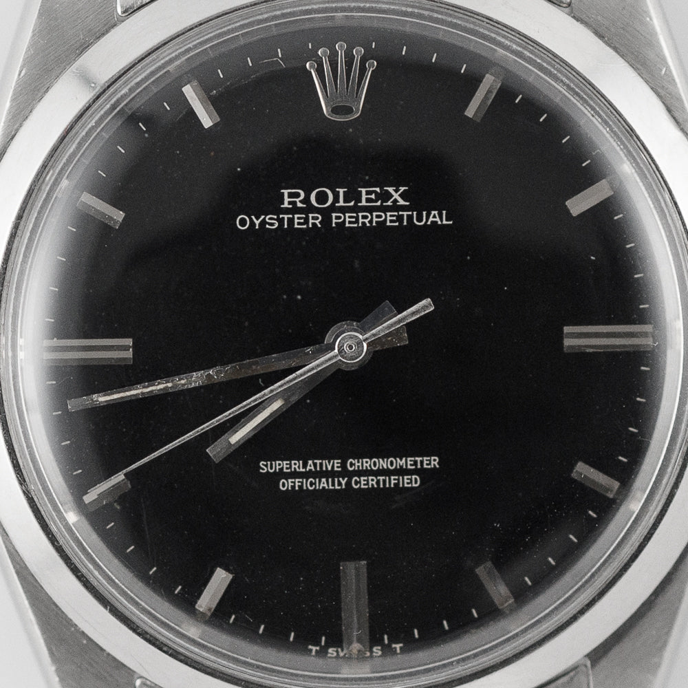 ROLEX BIG OYSTER PERPETUAL Ref.1018 Black Gilt Dial