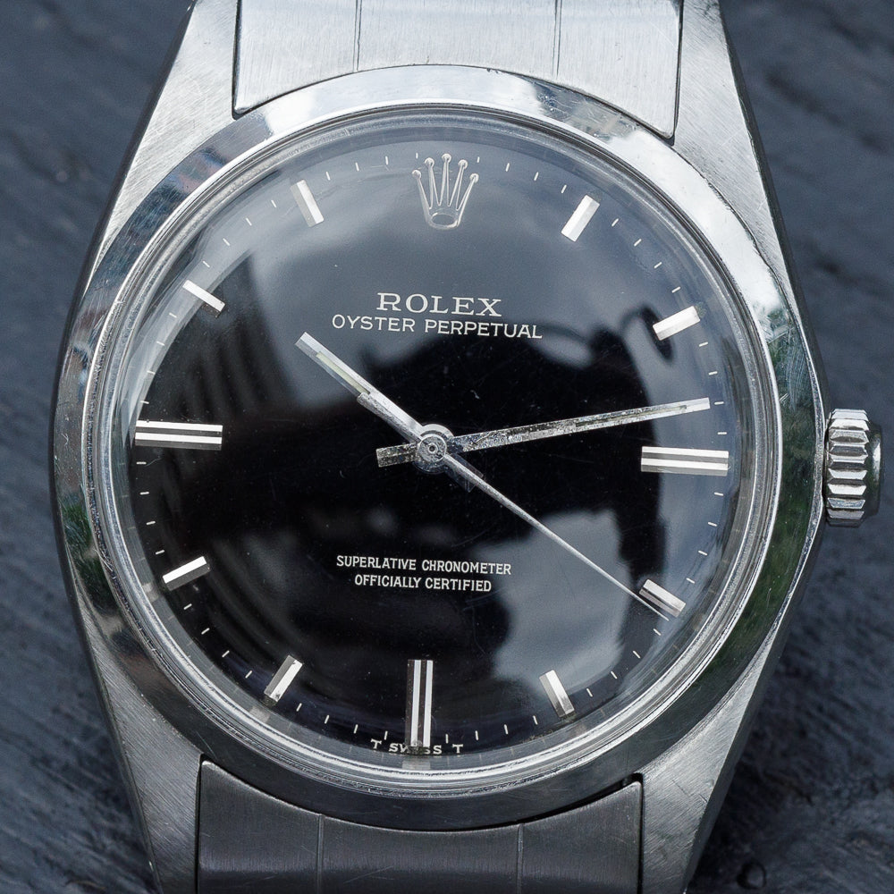 ROLEX BIG OYSTER PERPETUAL Ref.1018 Black Gilt Dial